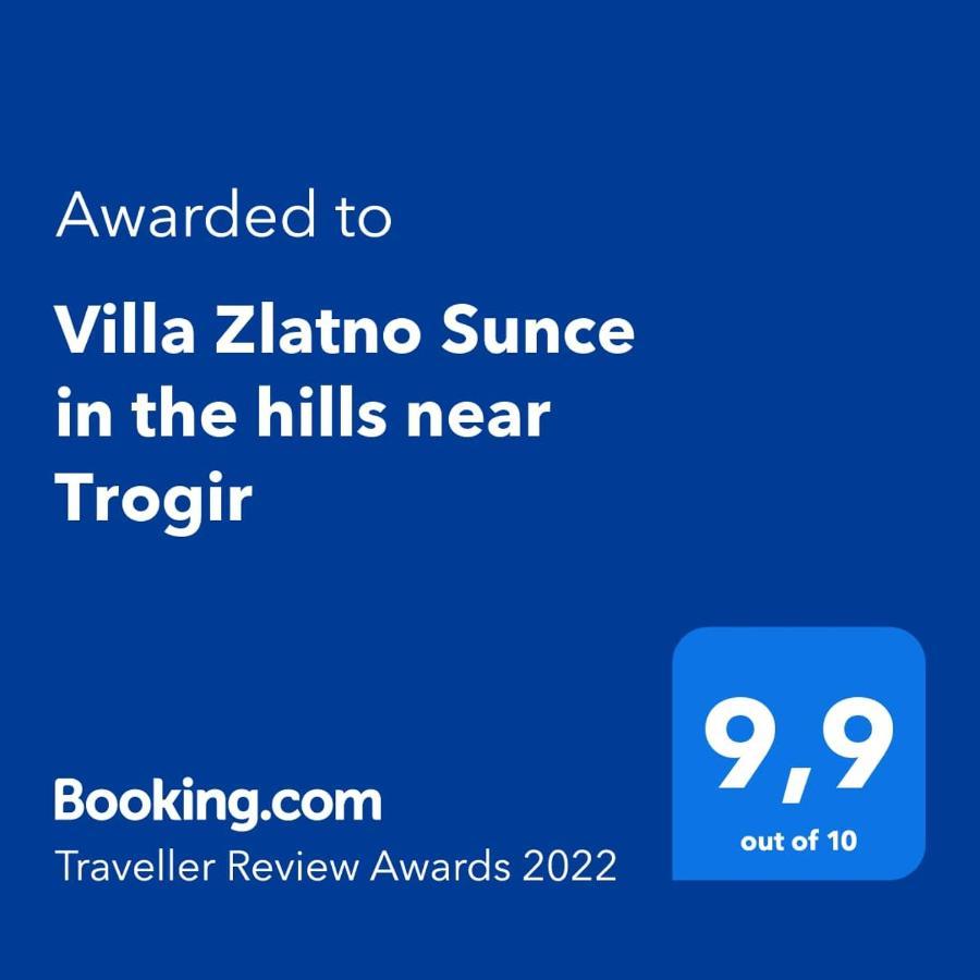 Villa Zlatno Sunce In The Hills Near Trogir Vrsine Dış mekan fotoğraf